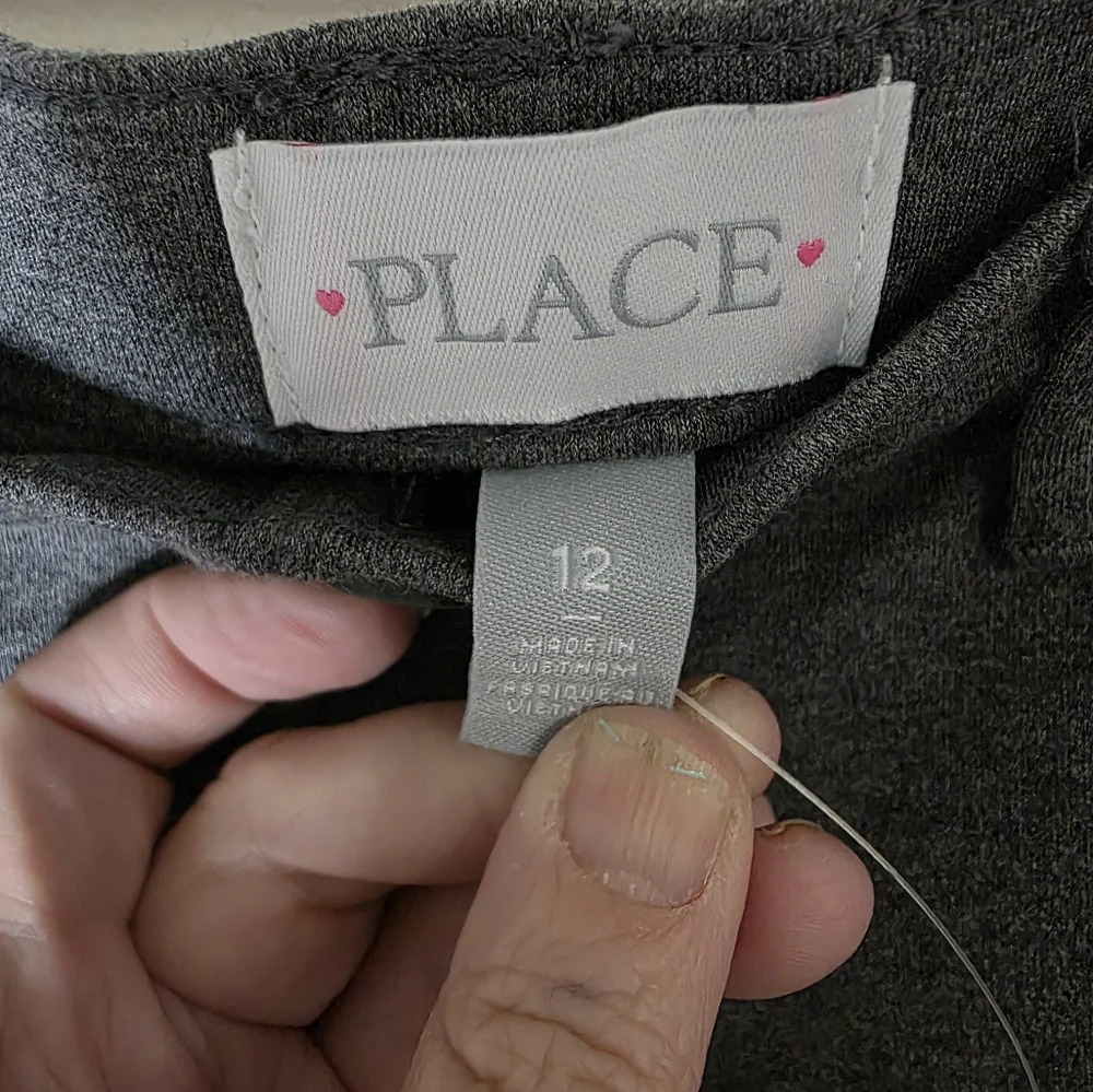 NWT Girls Children's Place Gray‎ Stretch Pants Size 12